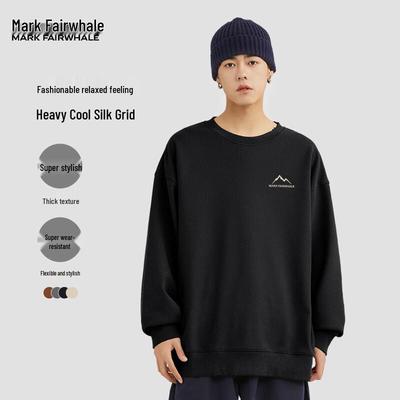 Mark Fairwhale Herren Cooles Sweatshirt mit Rundhalsausschnitt und Seidenstruktur