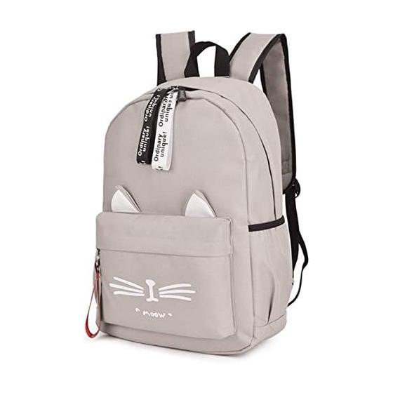 

[D-SACK] Backpack Sack Women s Cat Nylon Backpack Large Capacity Lightweight School Student
