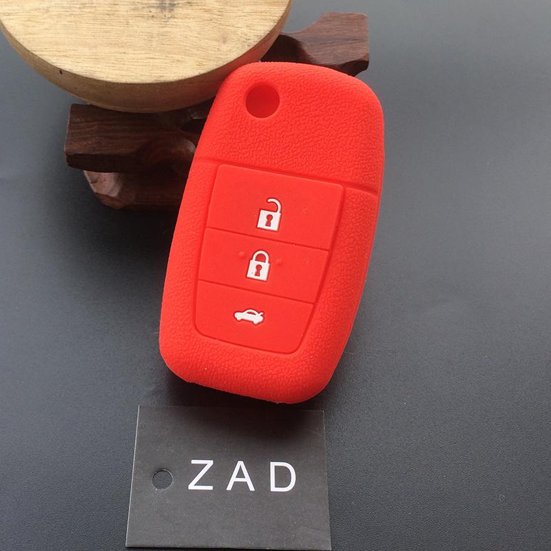 ZAD Silicone Rubber Car Key Case Cover Skin Shell Set Holder For HOLDEN VE COMMODORE Calais SS SV6 GTS 3 Buttons Key