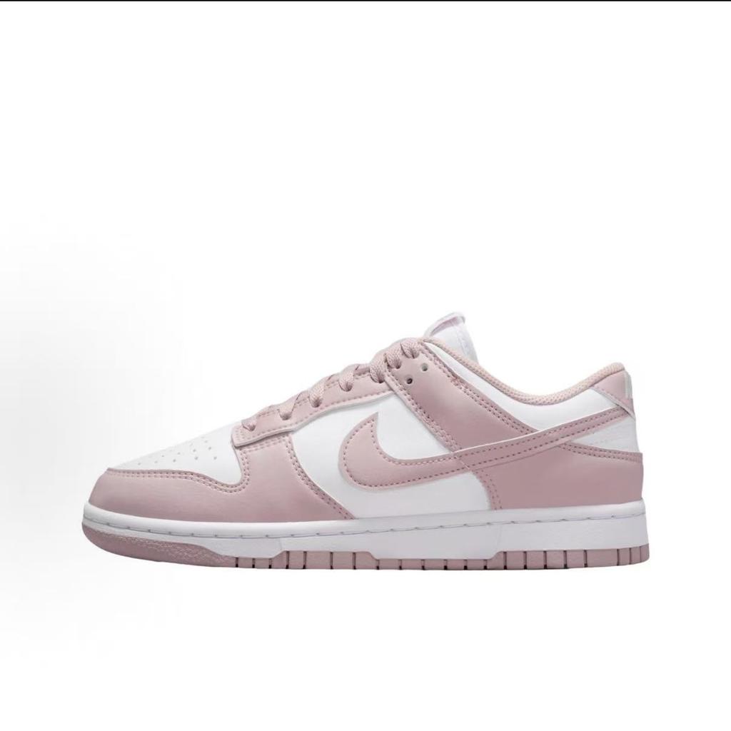 Nike Dunk Golden Osmanthus Cherry Blossom Cushioning Breathable Low Top Skateboard Shoes Women's Pink Gold IM6572-103(Team836-)
