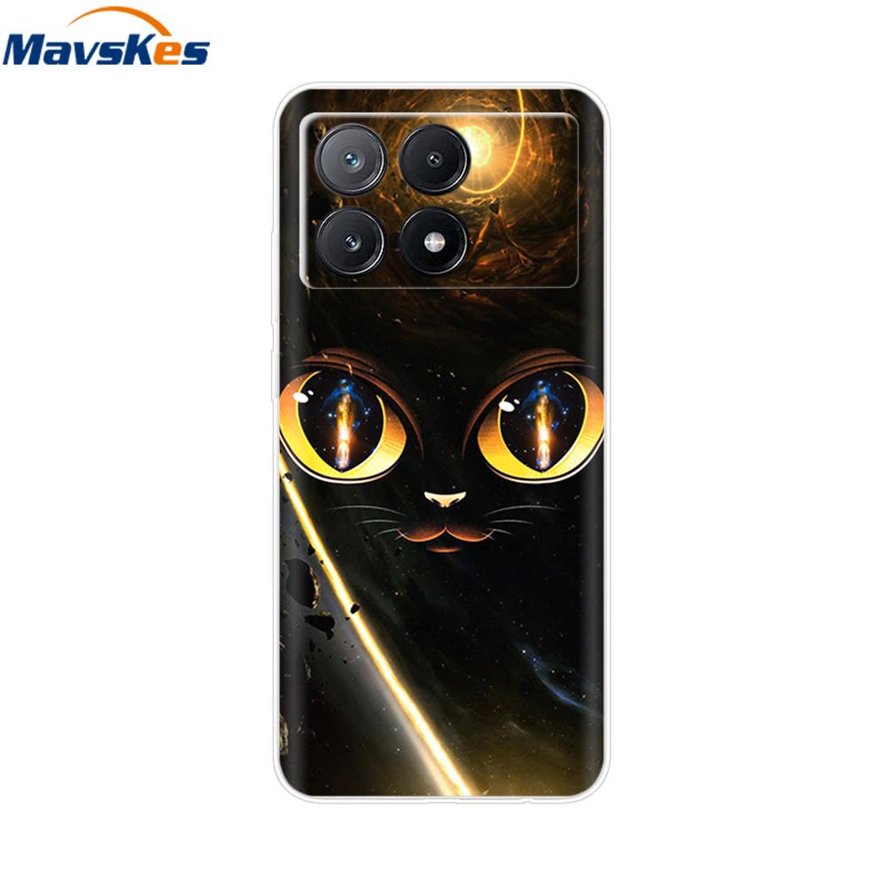 Für Xiaomi Poco X6 Pro Hülle Weiches TPU Silikon Handy Klare Abdeckung Für Xiaomi Poco X6 5G Hülle Bumper Pocox6 X 6 5G 2024 Funda Coque