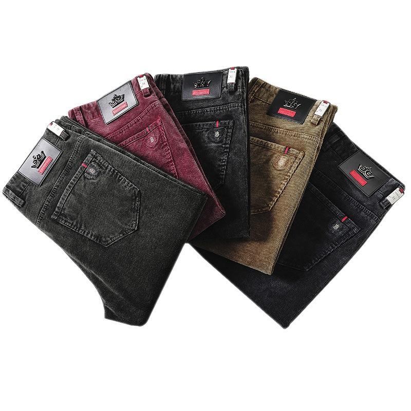 

Осень и зима Вельветовые брюки Мужские стираемые повседневные мужские брюки