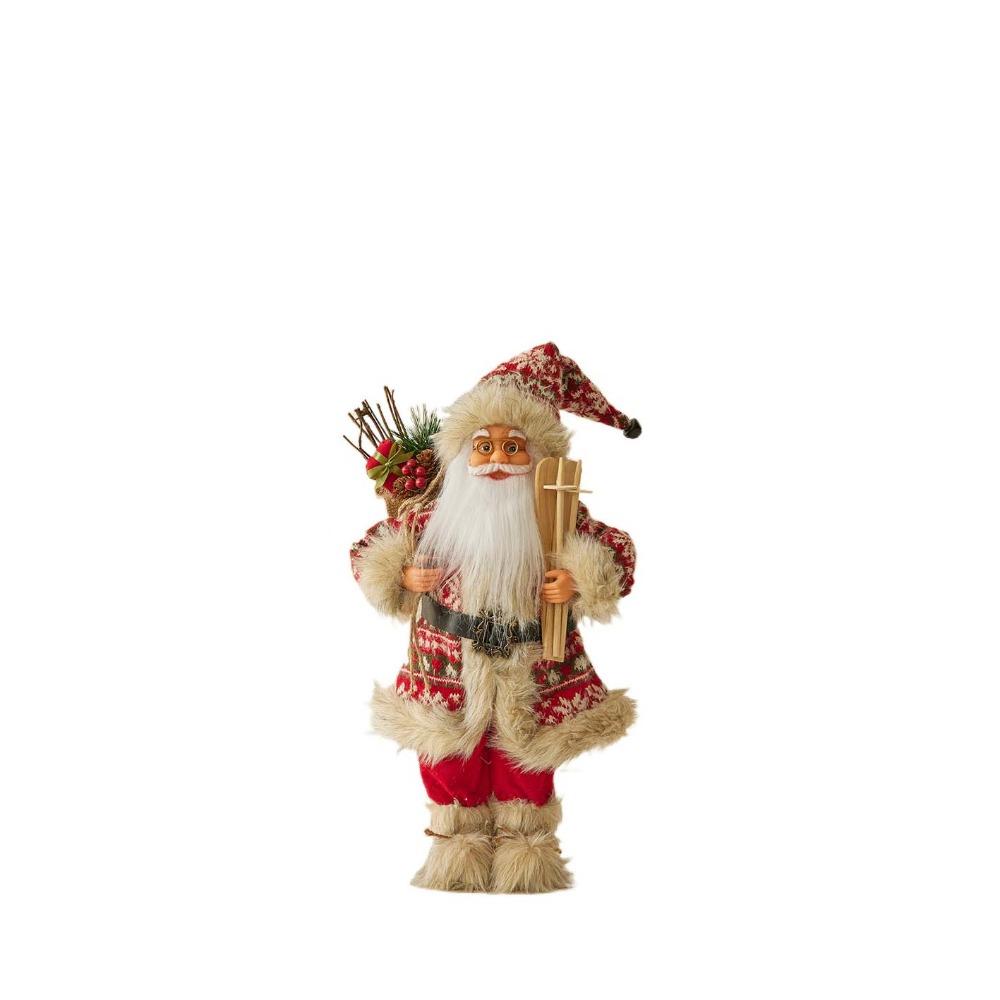 Standing Santa Claus  Statue Ornaments 30/45cm Santa Claus Toy Santa Claus Doll  Mall
