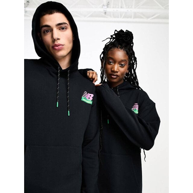 

Черная худи для активного отдыха New Balance