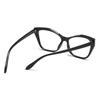 Fashion Cat Eye Anti Blue Light Pochromic Glasses Women Vintage Triangle Metal Frame Color Change Eye Protection Spectacles