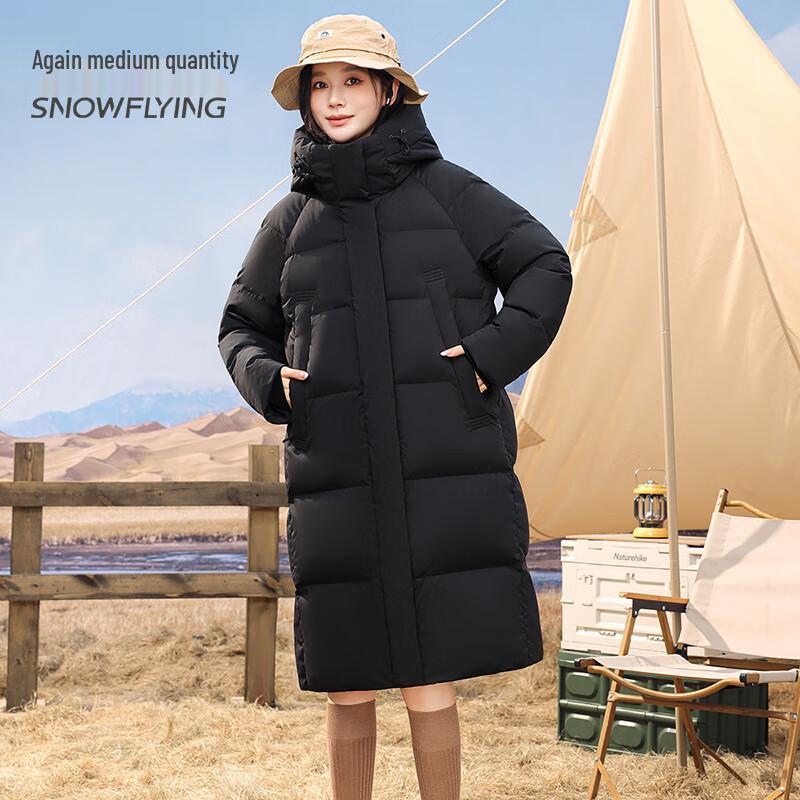 SNOWFLYING Women's Long High-Fill Down Winter Coat