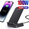 100W Fast Wireless Charger Support for Samsung S24 S23 S22 21 Ultra Quick Charging Stand For iPhone 15 14 13 16Pro Max Xiaomi 14