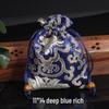 Silk Satin Jewelry Drawstring Bag - Small Brocade Storage Pouch