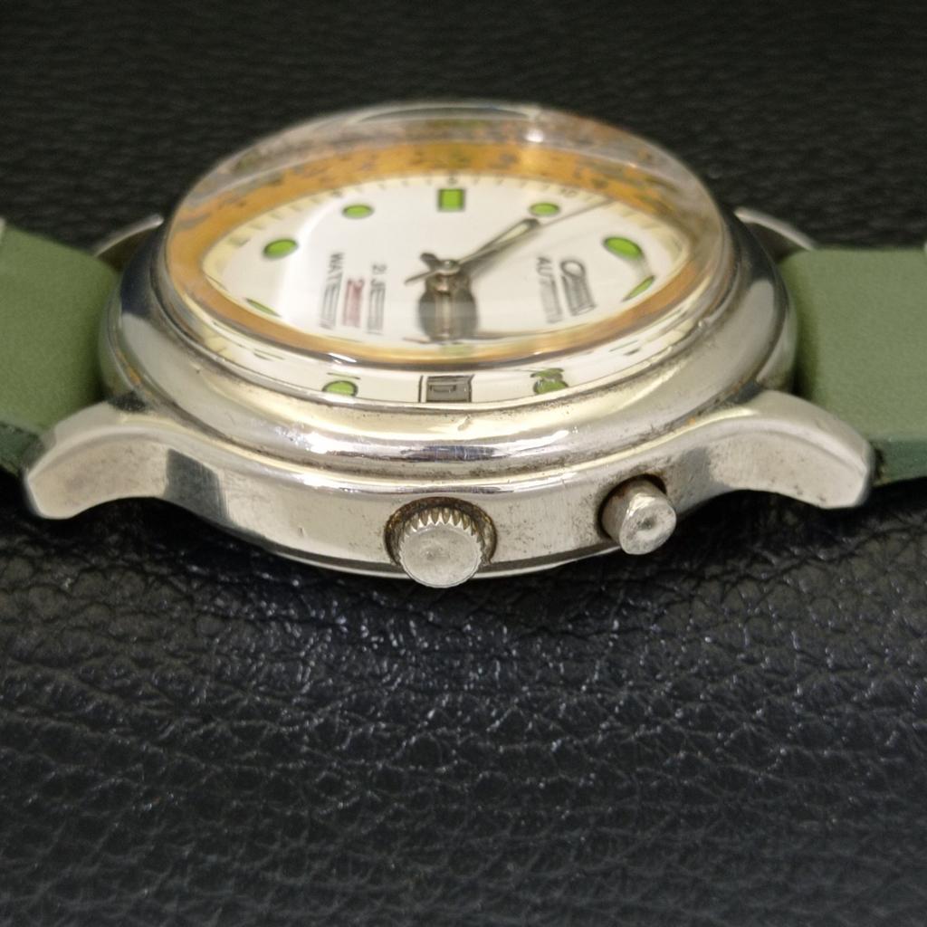 VINTAGE ORIENT AUTOMATIC 46943 JAPAN MENS WHITE COLOR DIAL WATCH a700706-5 R204-a700706