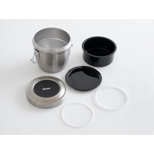 Skater Antibacterial, Insulated Stainless Steel Lunch Box, 800ml, Silver, STLBD8AG-A