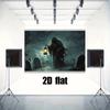 1 piece of Halloween horror-themed backdrop - featuring skull and tombstone designs, suitable for various party sizes