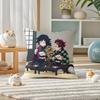 Demon Slayer Kamado Tanjiro Anime Plush Pillow Cover Soft Short Plush Cushion Cover For Sofa Bedroom Home Decor Gift Decoration