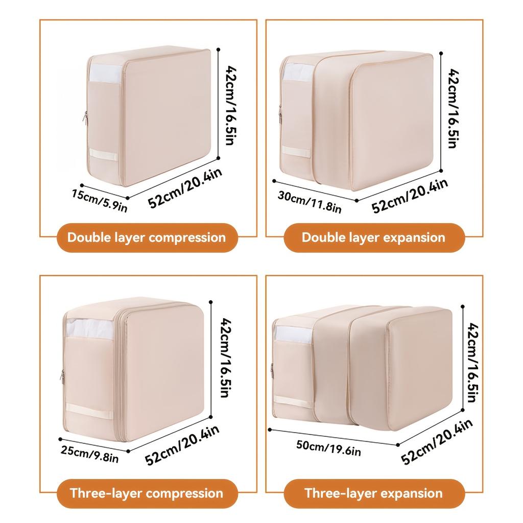 Compression Dustproof Organizer Storage Bag Large Capacity Moisture-proof Clothes Quilt Moving Bag Self Compression Organizer
