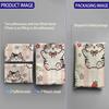 3pcs Cartoon Bear Kitten Printed Chipless Bed Sheet Set Multiple Sizes Soft Bed Cover Bedroom Bedding Decoration, Gift Bedding