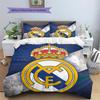 Real Madrid C.F.  Set cu model cuvertură de pat Decorațiune interioară Cadou (1 * față de plapumă + 2 * fețe de pernă fără umplutură)