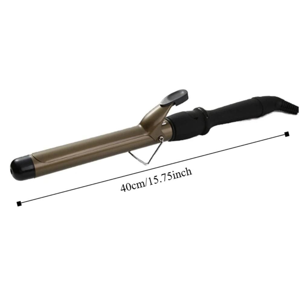 28mm Barrel Electric Curling Iron Plastic Casing Anti Scalding Curling Wand 360 Degree Rotation Top Insulation