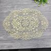Flower Embroidery Lace Table Mat Embroidered Vase Table Lamp Pad Lace Table Cloth  Beside Table