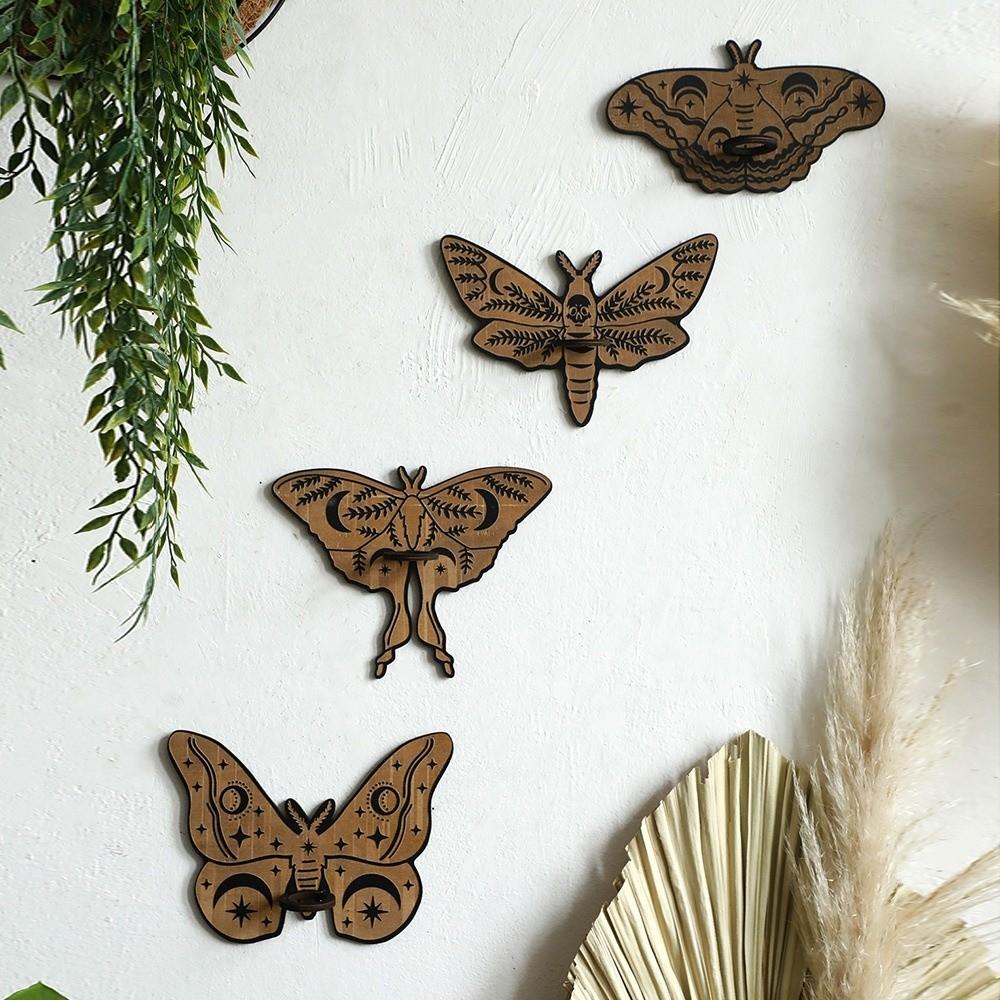 Wooden Wall Mounted Planter Vase Wall Decoration Minimalist Flower Pot Indoor Hydroponics