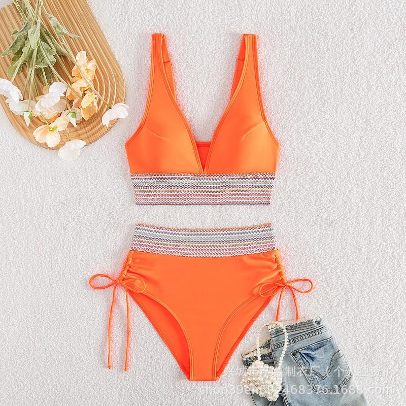 Split Bikini Swimsuit Women's Tight Waist Multi-color Hot
