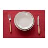 Demetex Cotton Japanese Easy Machine Dining Wine Red Placemat, Fabric, Linen, Double-Layer Fabric, Plain, Style, Flexible, Thick, Insulating,