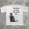 You Know My Swag Not My Lore Funny Cat T-shirt, Cats Lover Gift, Vintage Graphic Tee, Kitten Shirt, Sarcastic Shirts