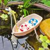 Miniature Floating Boat Ornament - DIY Model for Fish Tank & Landscaping