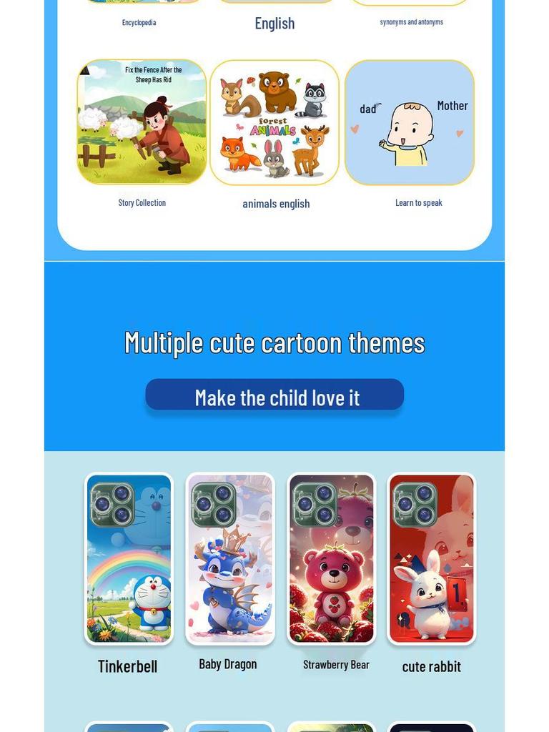 Bilingual Kids' Educational Smart Phone and Learning Device