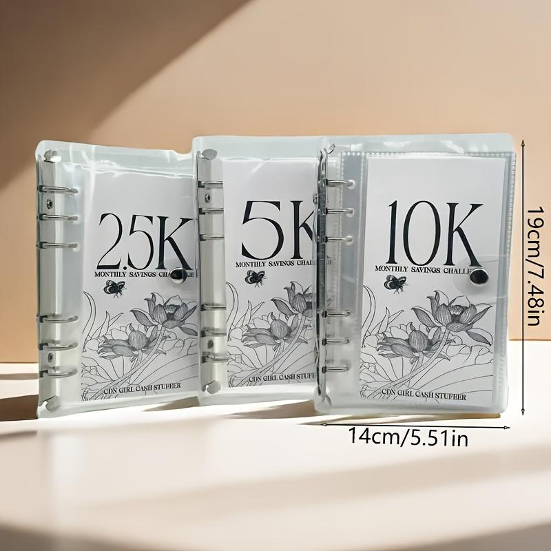 12-Month Money Saving Challenge Binder Set with Cash Envelopes, Easy and Funny Way To Save 2.5K/5K/10K Savings Goals- Great Gift