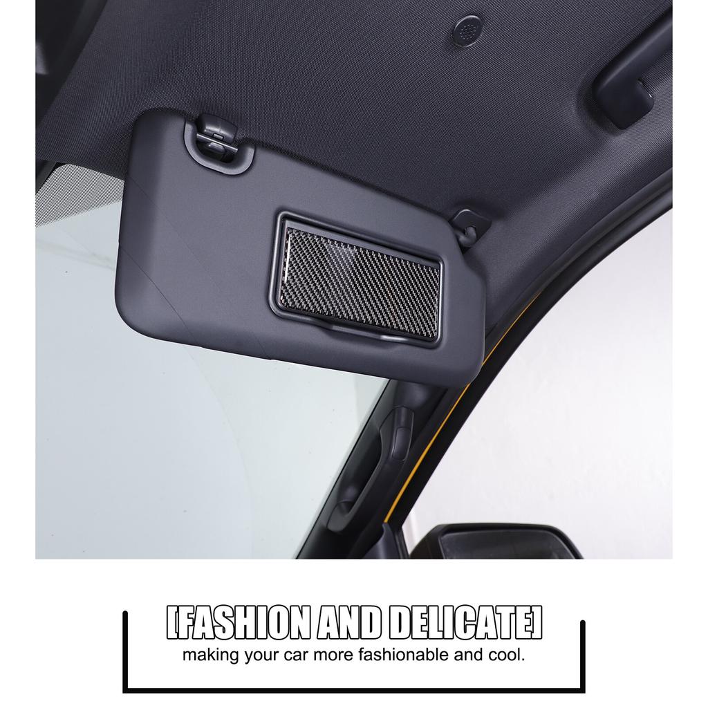 Carbon Fiber Cosmetic Mirror Panel Trim Sticker For Ford Ranger Raptor T9 2024