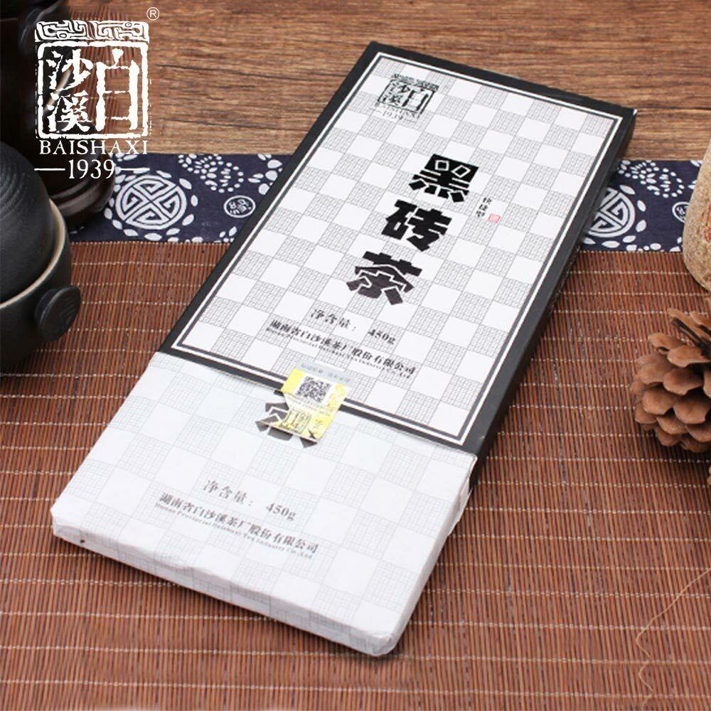 HE ZHUANG CHA 2018 China Anhua Baishaxi Instant Dark Tea Shortcut Brick Tea 450g