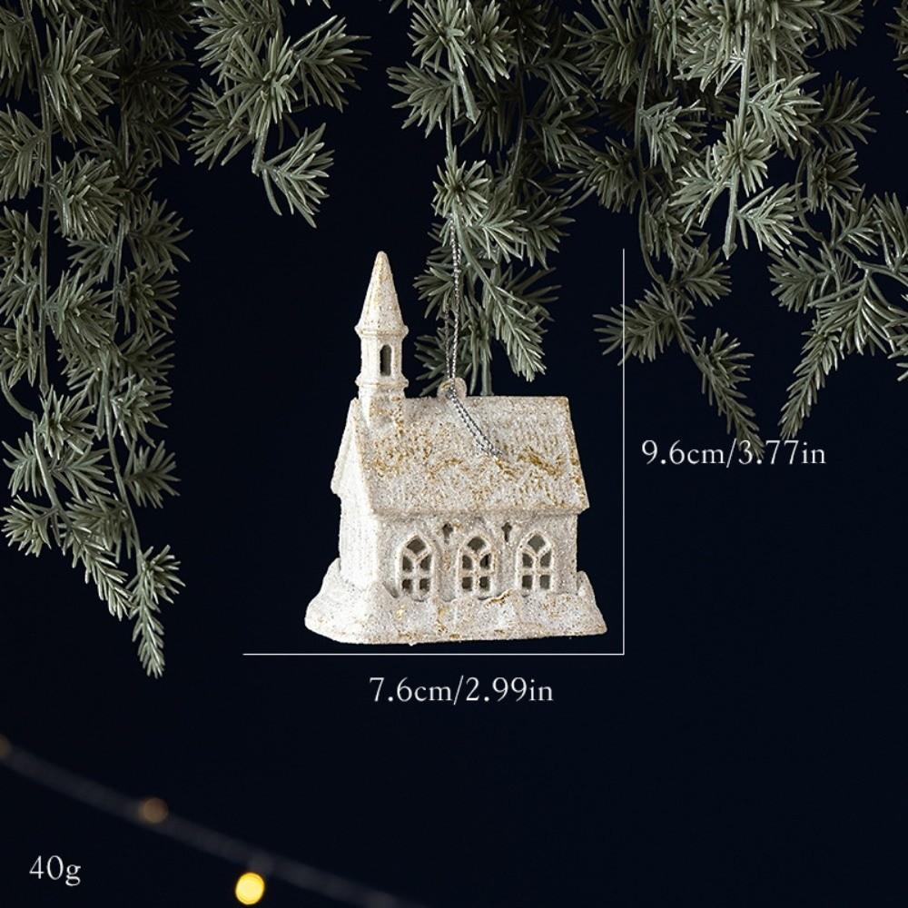 Textured Surface Xmas Hanging Pendants Assorted Shapes Christmas Baubles  Christmas Tree Decor