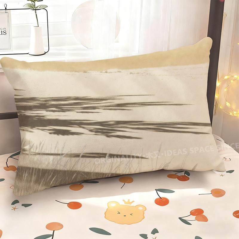 Minimalist Grass Pattern Pillowcase Suitable For Sofa Bedroom Car Pillow Cover Cushion Rectangular Back Cushion