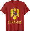 RoUnisexia Flag Coat of Arms Loop RoUnisexian TShirt 100 Cotton ONeck Short Sleeve Summer Casual Unisexs Tshirt Streetwear