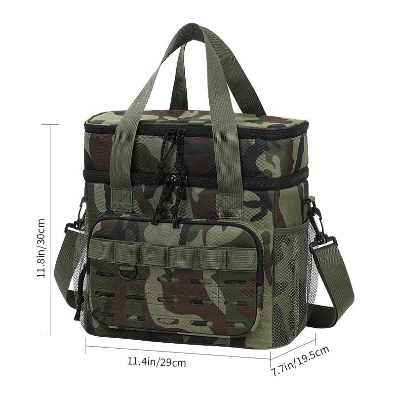 17L Taktische Brotdose Isolierte Kühlertasche für Männer Erweitbar Strapazierfähig Auslaufsicher Thermisch Arbeit Camping Picknick Kühlertasche