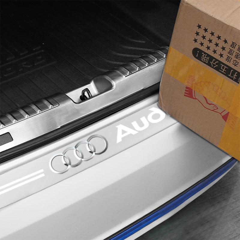 Car Trunk Anti-Scratch Sticker Tailgate Decoration Strip Car Entry Guard Protective Emblems For G43 A3 A6 Q3 B5 B6 B7 B8 B9 T3TG