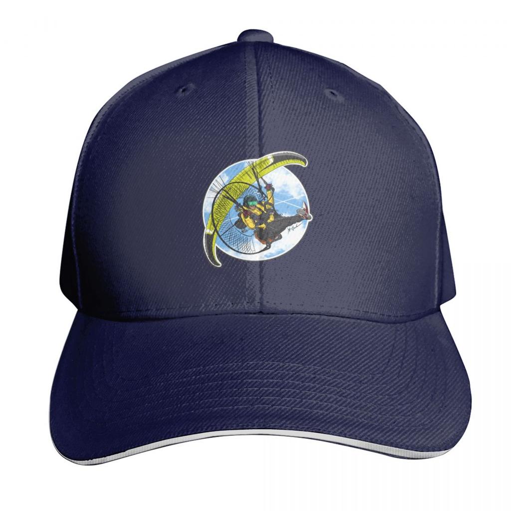 Paramotor Powered Parachute Baseball Cap Hat Beach Birthday Big Size Hat Western Hat Womens Hats Unisexs