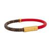 Louis Vuitton Calfskin Bangles Women's Brown & Red & Multicolor M6433