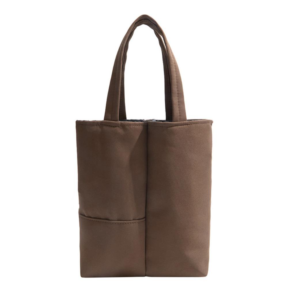 Portable Water Cup Bag Layered Lunch Box Bag Simple Storage Bag Girls