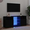 VidaXL TV Stand with LED Lights, Television Cabinet, Living Room TV Unit, Low Cabinet for Interior Living Room, 804302