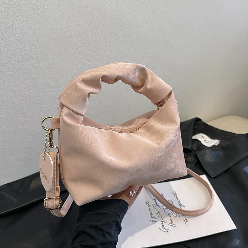 Women S Handheld  Shoulder Bag Simple Zero Wallet Crossbody Bag розовый