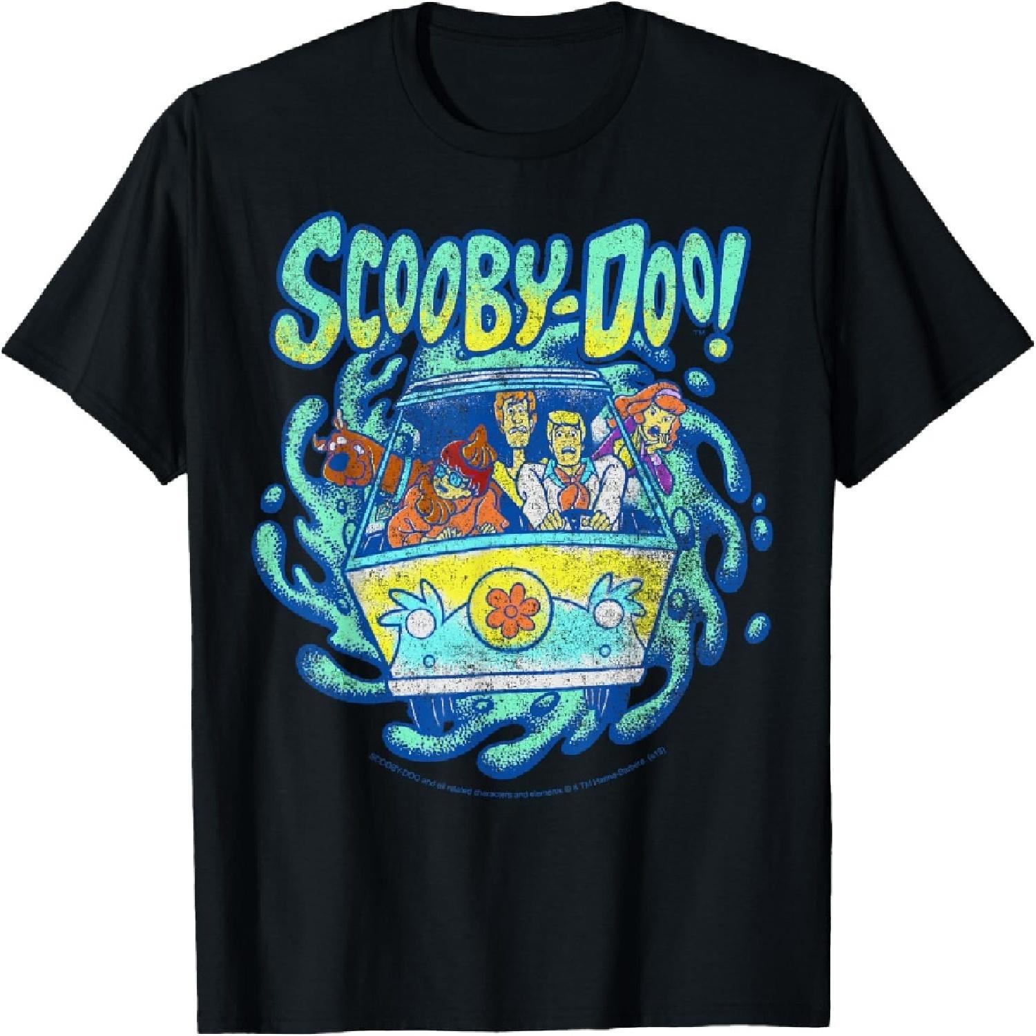 Футболка Scooby-Doo Машина Тайн Групповой снимок через портал XXXXXL разноцветный