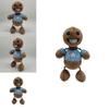 Kick The Buddy Plush Toy Crystal Soft Fur, Brown, 30cm Height, Pp Cotton Filling