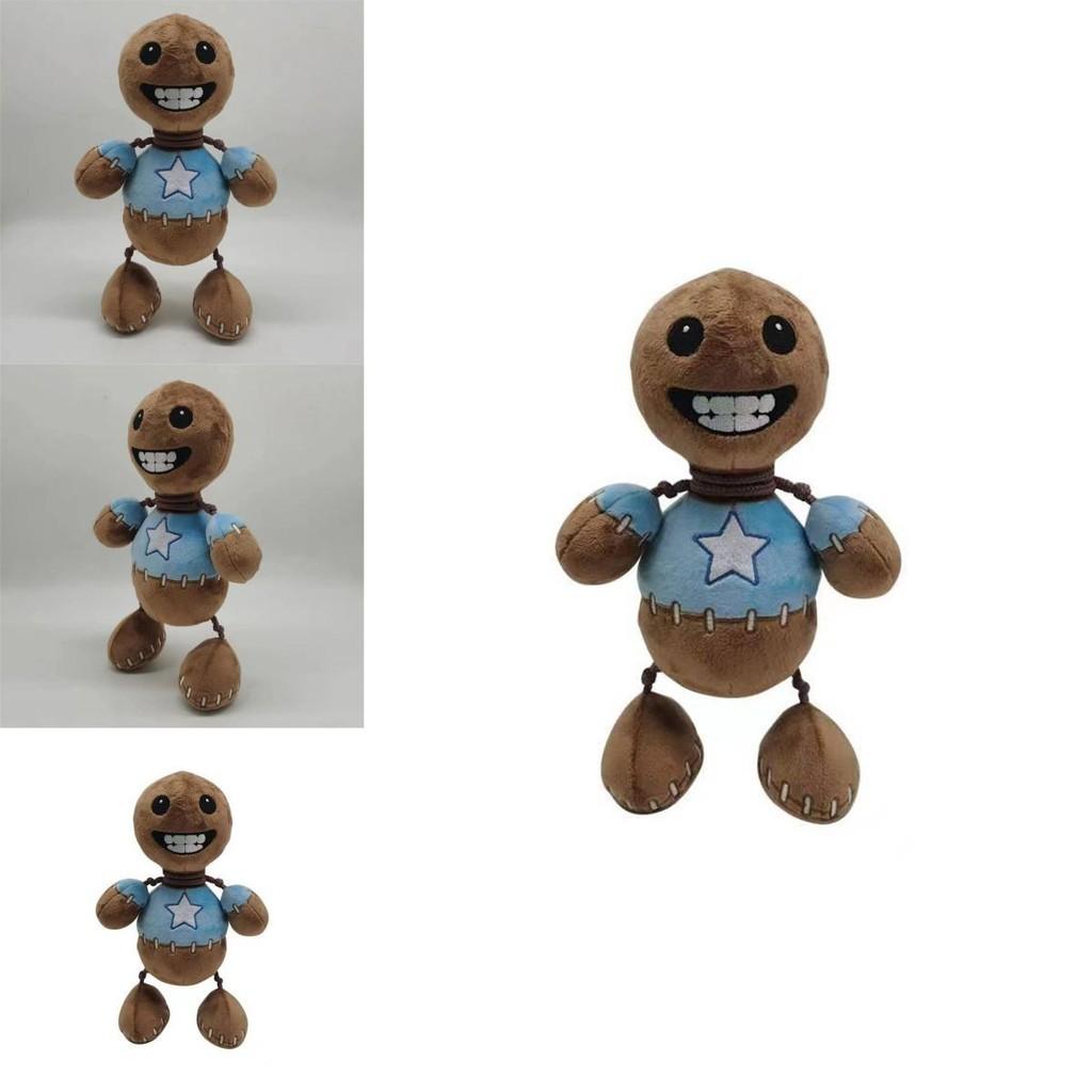 Kick The Buddy Plush Toy Crystal Soft Fur, Brown, 30cm Height, Pp Cotton Filling