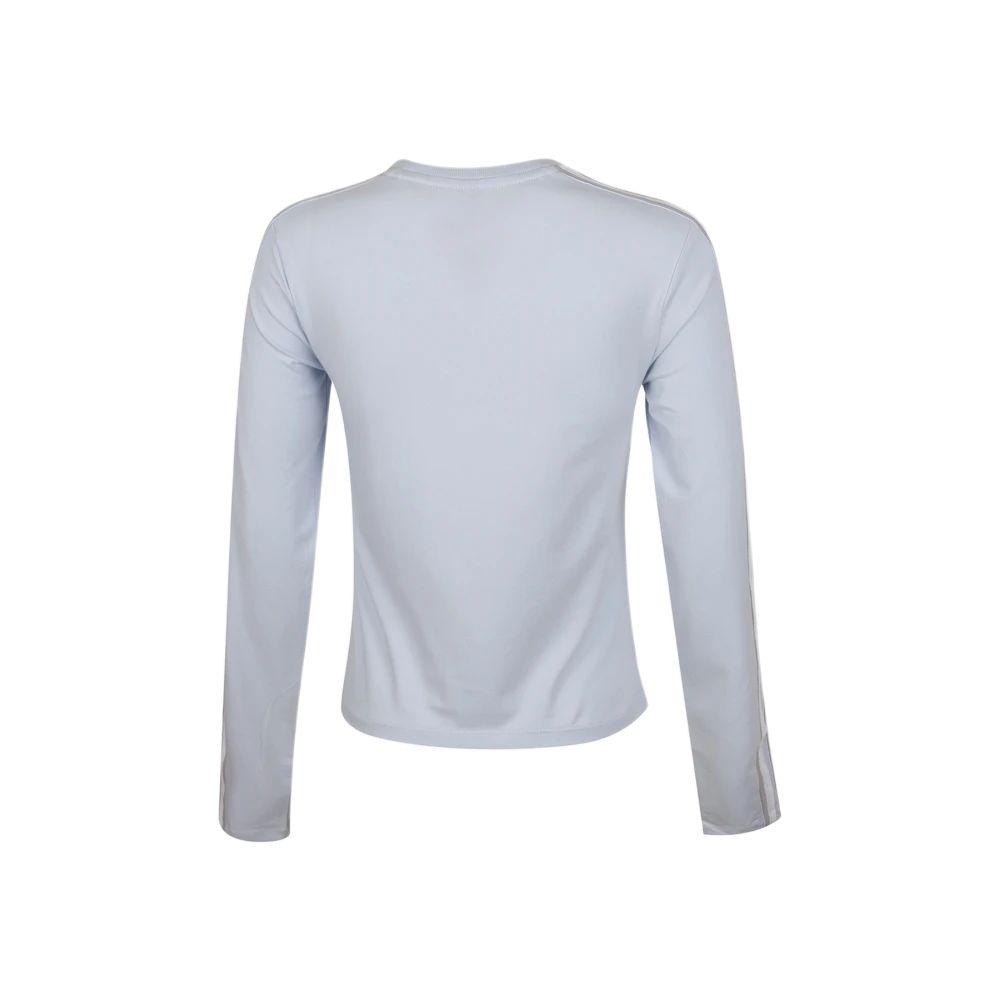 adidas T Shirts Women's Light Blue Crew Neck KZ1558