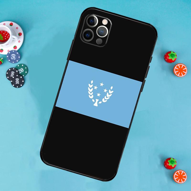 Kosrae Flag Phone Case For iPhone 17 Air 16 15 14 13 12 11 Pro Max 12 13 mini 15 16 Plus 16e Cover Funda