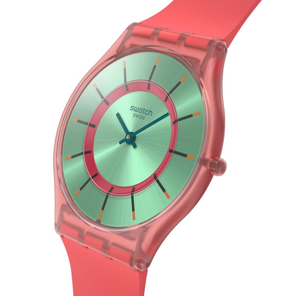 Swatch STOP MINTY MANGO DREAM SS08P111 Wristwatch, Red,