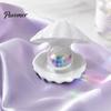 Small Desktop Sculpture Disco Snail Figurine, Retro 70s Ball Table Statue, 3D Unique Gift for Her Glitter Mirror Ornament Home Office Shelf