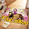 Masha Bear Area Rug Suitable for Balcony Playrooms Kitchen Dining Room Anti-slip Rug Anime Office Decor Spiritual Gift
