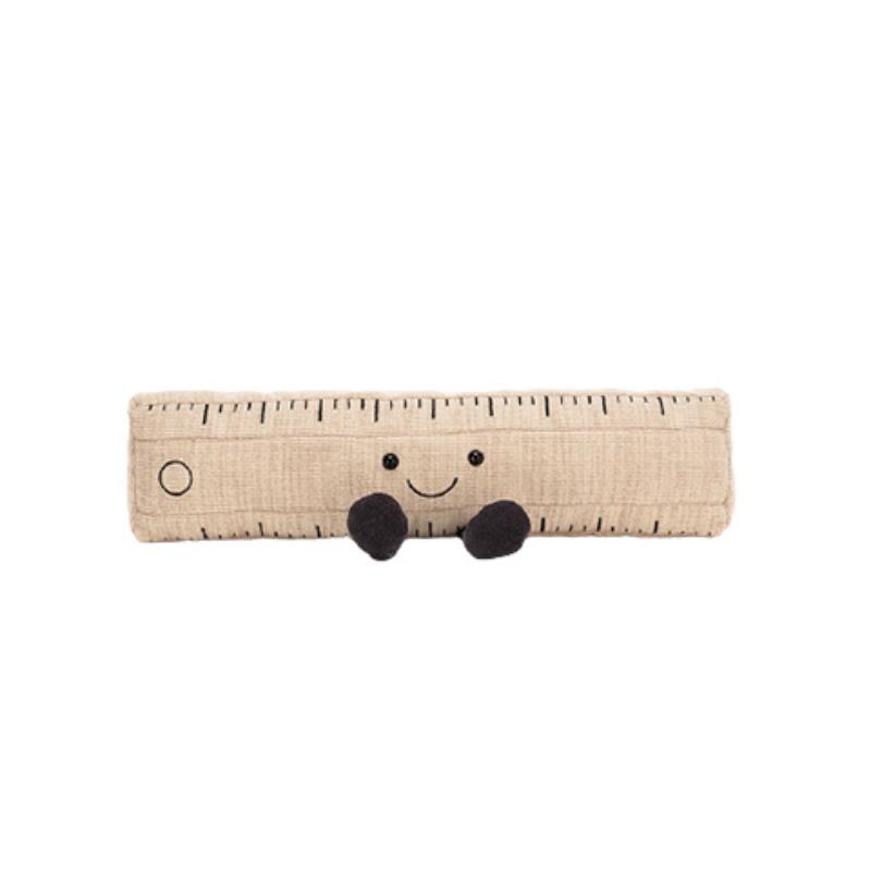 

JELLYCAT Fun Items Series Smart Ruler Cute Beige Doll Plush Doll 9cm Height Box Not Included