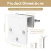 2Pcs Adjustable Camera Mount Bracket Stainless Steel Outdoor Indoor Security Camera Wall Mount Holder for CCTV Camera & Webcam